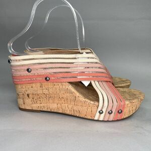 Lucky Brand Mykayla Sandals Women's Size 10 Wedge Platform Open Toe Heeled Shoes